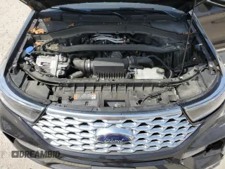 2023 Ford Explorer Platinum with VIN 1FM5K8HC8PGB47242, listed as a Copart auction lot 53545195 with 17,214 mi miles and Salvage title. Bid and sale history available at DreamBid. Image 12.