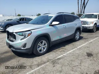 2019 GMC Terrain SLE with VIN 3GKALMEV4KL250147, listed as a Copart auction lot 61103705 with 33,499 mi miles and Salvage title. Bid and sale history available at DreamBid. Image 1.
