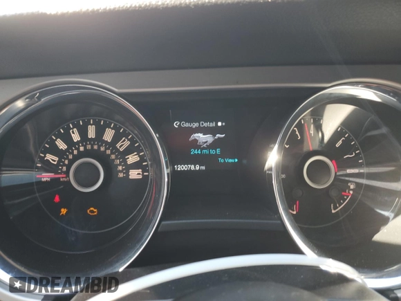 2014 Ford Mustang V6 with VIN 1ZVBP8AM8E5284876, listed as a Copart auction lot 46442325 with 120,078 mi miles and Salvage Title. Bid and sale history available at carsss.com. Image 9.