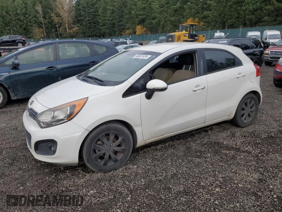 2012 Kia Rio EX with VIN KNADN5A39C6089980, listed as a Copart auction lot 80687434 with 128,952 mi miles and Clean Title. Bid and sale history available at carsss.com. Image 1.