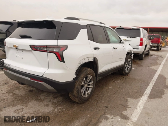 2025 Chevrolet Equinox FWD LT with VIN 3GNAXHEG2SL197920, listed as a IAAI auction lot 41825848 with 1,636 mi miles and . Bid and sale history available at DreamBid. Image 4.