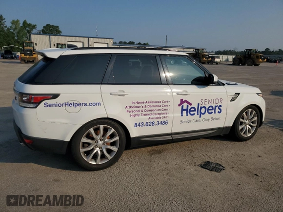 2017 Land Rover Range Rover Sport HSE with VIN SALWR2FV7HA169106, listed as a Copart auction lot 58824265 with 95,212 mi miles and Clean title. Bid and sale history available at DreamBid. Image 3.