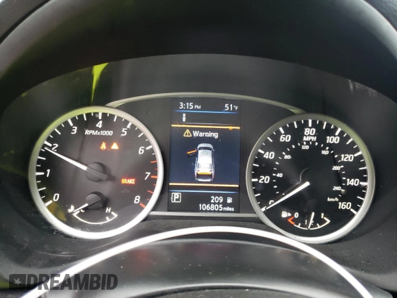 2019 Nissan Sentra SV with VIN 3N1AB7AP7KY247157, listed as a Copart auction lot 49877865 with 106,805 mi miles and Salvage Title. Bid and sale history available at DreamBid. Image 9.