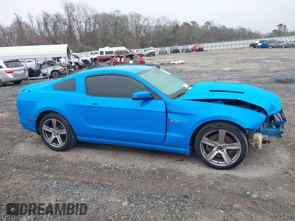 2013 Ford Mustang GT with VIN 1ZVBP8CF4D5268218, listed as a IAAI auction lot 41555868 with 219,385 mi miles. Bid and sale history available at carsss.com. Image 13.