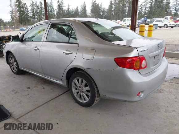 2009 Toyota Corolla with VIN JTDBL40E299069381, listed as a IAAI auction lot 41838258 with 197,992 mi miles. Bid and sale history available at carsss.com. Image 3.