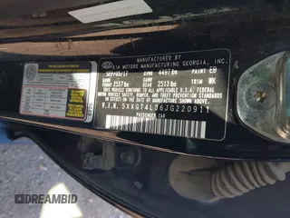 2018 Kia Optima LX with VIN 5XXGT4L36JG220911, listed as a IAAI auction lot 41903062 with 108,080 mi miles. Bid and sale history available at carsss.com. Image 9.