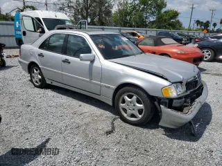 2000 Mercedes-Benz C 230 Kompressor with VIN WDBHA24G1YA833250, listed as a Copart auction lot 55699635 with 75,805 mi miles and Salvage Title. Bid and sale history available at DreamBid. Image 4.