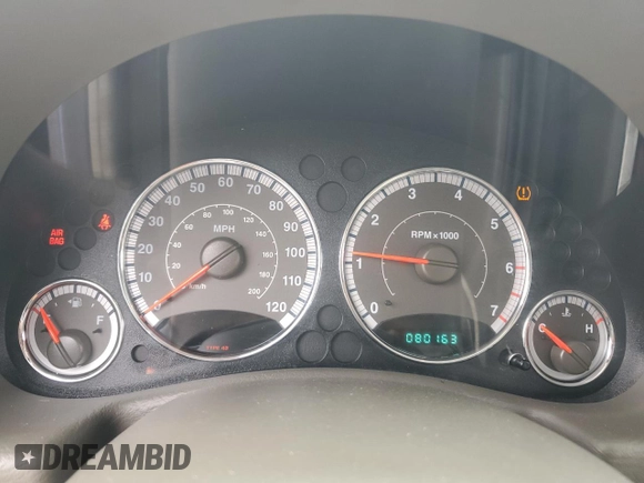 2005 Jeep Liberty Limited z VIN 1J8GL58K95W558452, wystawiony jako Copart lot #47108655 z przebiegiem 80 163 mil mil oraz Szkoda całkowita • Salvage title. Historia ofert i sprzedaży dostępna na DreamBid. Obrazek 9.