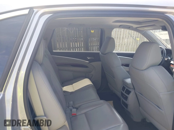 2016 Acura MDX w/Tech with VIN 5FRYD4H41GB048803, listed as a IAAI auction lot 42066482 with 105,435 mi miles. Bid and sale history available at carsss.com. Image 8.