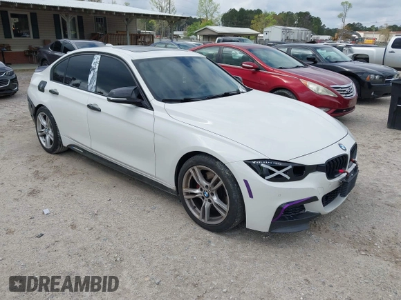 2014 BMW 3 Series 328i with VIN WBA3A5C59EP601126, listed as a IAAI auction lot 41921844 with 124,844 mi miles. Bid and sale history available at carsss.com. Image 1.