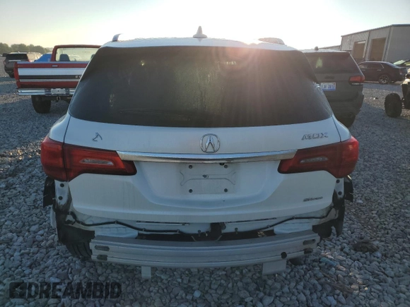 2016 Acura MDX w/Advance with VIN 5FRYD4H93GB018634, listed as a Copart auction lot 65938493 with 38,479 mi miles. Bid and sale history available at carsss.com. Image 6.