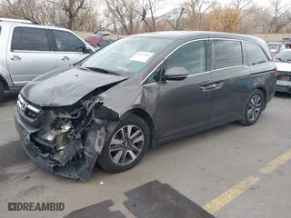 2015 Honda Odyssey Touring Elite with VIN 5FNRL5H94FB031342, listed as a IAAI auction lot 41112966 with NaN miles. Bid and sale history available at carsss.com. Image 17.