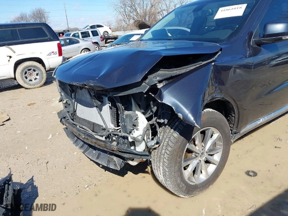 2014 Dodge Durango Limited with VIN 1C4RDJDG9EC475452, listed as a IAAI auction lot 41861018 with 203,417 mi miles. Bid and sale history available at carsss.com. Image 6.