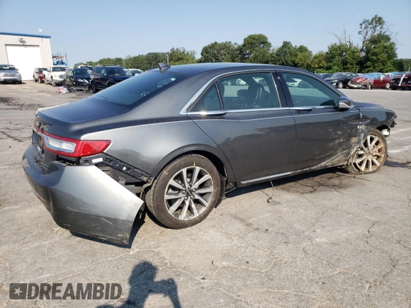 2020 Lincoln Continental Standard with VIN 1LN6L9PK9L5602959, listed as a Copart auction lot 65956554 with 66,608 mi miles and Salvage Title. Bid and sale history available at carsss.com. Image 3.