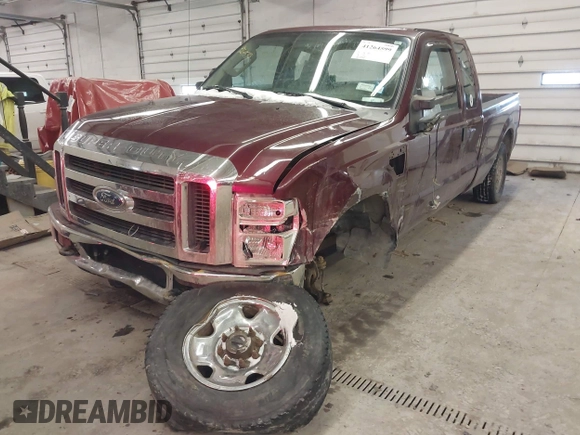 2008 Ford Super Duty F-250 SRW XL with VIN 1FTSX21YX8EB06622, listed as a IAAI auction lot 41264599 with 163,992 mi miles. Bid and sale history available at carsss.com. Image 6.