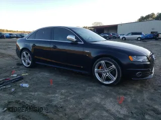 2010 Audi S4 Premium Plus with VIN WAUDGAFL9AA017716, listed as a Copart auction lot 45146875 with 0 mi miles and Salvage Title. Bid and sale history available at carsss.com. Image 4.