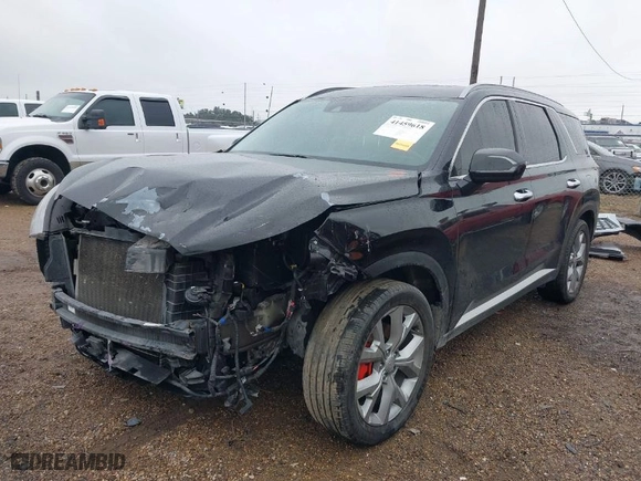 2020 Hyundai Palisade SEL with VIN KM8R44HE9LU063206, listed as a IAAI auction lot 41459618 with 52,918 mi miles. Bid and sale history available at carsss.com. Image 6.