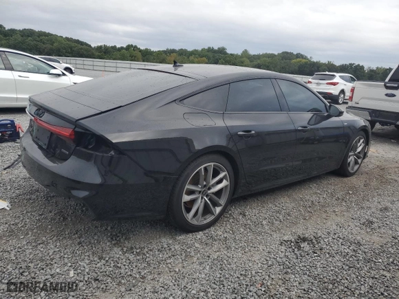 2023 Audi A7 Prestige with VIN WAUV2BF28PN042818, listed as a Copart auction lot 70894594 with 5,486 mi miles and Salvage Title. Bid and sale history available at carsss.com. Image 3.