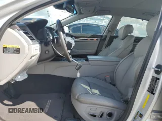 2015 Hyundai Genesis 3.8L with VIN KMHGN4JEXFU047955, listed as a Copart auction lot 48955005 with 91,274 mi miles and Salvage Title. Bid and sale history available at carsss.com. Image 7.