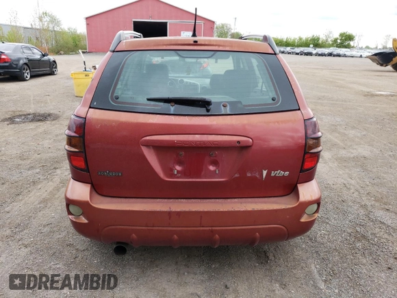 2005 Pontiac Vibe with VIN 5Y2SL63835Z410525, listed as a Copart auction lot 56219765 with 299,999 mi miles and Clean title. Bid and sale history available at DreamBid. Image 6.