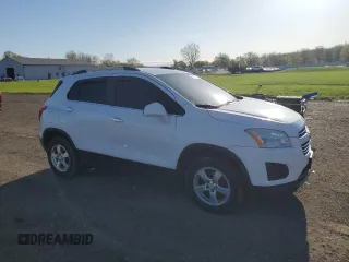 2016 Chevrolet Trax LT with VIN 3GNCJPSB6GL118091, listed as a Copart auction lot 54823435 with 114,762 mi miles and Salvage Title. Bid and sale history available at DreamBid. Image 4.