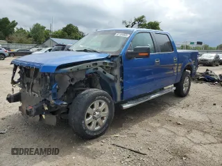 2014 Ford F-150 XL with VIN 1FTFW1EF8EFA69860, listed as a Copart auction lot 61104955 with 155,929 mi miles and Salvage title. Bid and sale history available at DreamBid. Image 1.