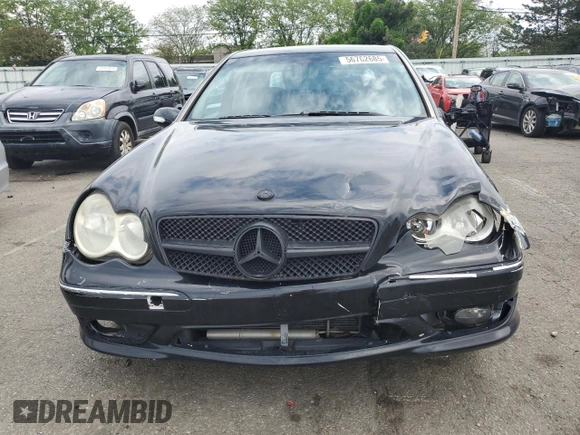 2007 Mercedes-Benz C 230 Sport with VIN WDBRF52HX7F909181, listed as a Copart auction lot 56762685 with 169,085 mi miles and Salvage title. Bid and sale history available at DreamBid. Image 5.