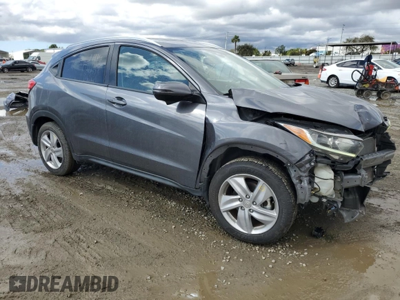 2019 Honda HR-V EX with VIN 3CZRU5H51KM716702, listed as a Copart auction lot 48826695 with 38,332 mi miles and Salvage Title. Bid and sale history available at carsss.com. Image 4.