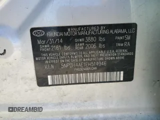 2014 Hyundai Elantra SE with VIN 5NPDH4AE1EH514946, listed as a Copart auction lot 54873735 with 248,874 mi miles and Clean Title. Bid and sale history available at DreamBid. Image 12.