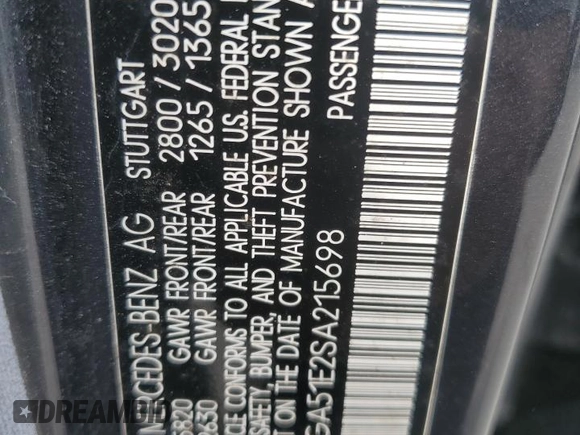 1995 Mercedes-Benz S with VIN WDBGA51E2SA215698, listed as a Copart auction lot 43001745 with Not Provided miles and Clean Title. Bid and sale history available at DreamBid. Image 12.