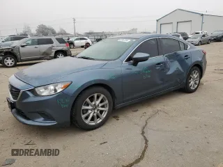 2014 Mazda 6 i Sport with VIN JM1GJ1U50E1107154, listed as a Copart auction lot 82862334 with 89,707 mi miles and Salvage Title. Bid and sale history available at carsss.com. Image 1.