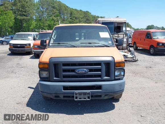 2013 Ford Econoline Cargo Commercial with VIN 1FTNE1EW8DDB33694, listed as a IAAI auction lot 42126043 with 192,206 mi miles and . Bid and sale history available at DreamBid. Image 12.
