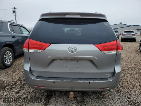2013 Toyota Sienna LE with VIN 5TDJK3DCXDS053540, listed as a Copart auction lot 50945915 with 210,251 mi miles and Salvage Title. Bid and sale history available at carsss.com. Image 6.