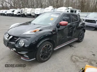 2017 Nissan Juke SL with VIN JN8AF5MR7HT700461, listed as a Copart auction lot 47531955 with 124,965 mi miles and Salvage Title. Bid and sale history available at carsss.com. Image 1.
