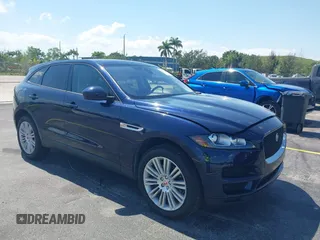 2017 Jaguar F-Pace 35t Premium with VIN SADCJ2BV4HA884503, listed as a IAAI auction lot 42274489 with 45,443 mi miles and . Bid and sale history available at DreamBid. Image 1.