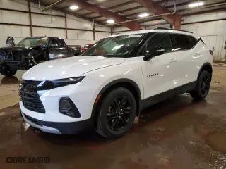 2022 Chevrolet Blazer LT with VIN 3GNKBJRS7NS145282, listed as a Copart auction lot 43135975 with 28,368 mi miles and Salvage Title. Bid and sale history available at carsss.com. Image 1.