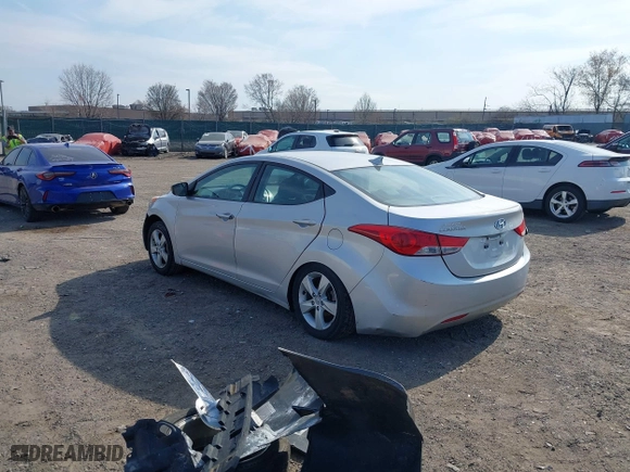 2012 Hyundai Elantra GLS with VIN KMHDH4AE1CU308265, listed as a IAAI auction lot 41898417 with 70,218 mi miles. Bid and sale history available at carsss.com. Image 3.