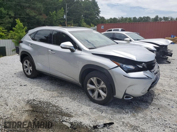 2017 Lexus NX 200t with VIN JTJYARBZXH2075835, listed as a Copart auction lot 60088455 with 87,371 mi miles and Salvage title. Bid and sale history available at DreamBid. Image 4.