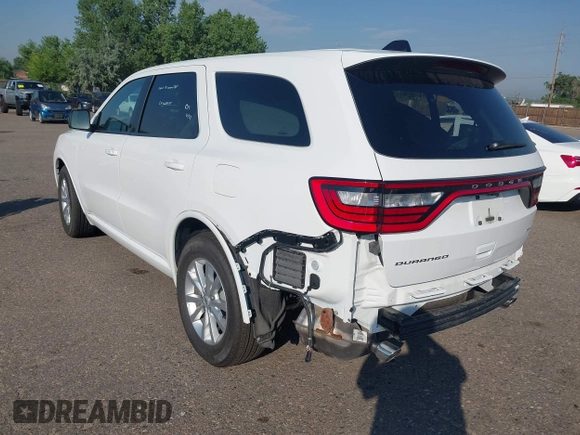 2025 Dodge Durango GT with VIN 1C4RDHDG0SC534554, listed as a IAAI auction lot 42761292 with 6,168 mi miles and . Bid and sale history available at DreamBid. Image 3.