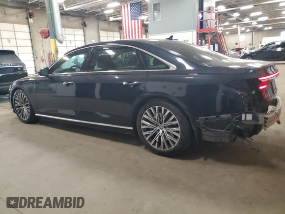 2019 Audi A8 L with VIN WAU8DAF89KN010958, listed as a Copart auction lot 42954435 with 125,582 mi miles and Salvage Title. Bid and sale history available at carsss.com. Image 2.