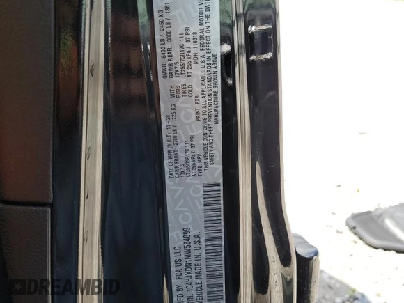 2021 Jeep Wrangler Unlimited Willys с VIN 1C4HJXDN1MW584099, выставлен на аукционе Copart как лот 56544645 с пробегом 81 143 миль миль и Списание • Salvage title. История ставок и продаж доступна на DreamBid. Изображение 13.