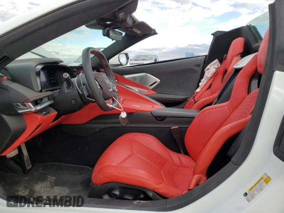 2021 Chevrolet Corvette 3LT with VIN 1G1YC3D45M5103473, listed as a Copart auction lot 72562414 with 7,190 mi miles and Salvage title. Bid and sale history available at DreamBid. Image 7.