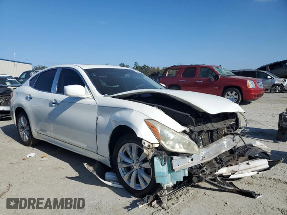 2011 Infiniti M37 with VIN JN1BY1AR8BM370552, listed as a Copart auction lot 77943874 with 199,187 mi miles and Salvage Title. Bid and sale history available at carsss.com. Image 4.