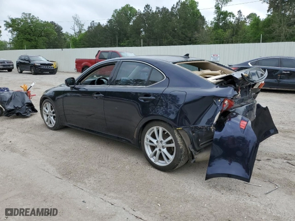 2007 Lexus IS 250 with VIN JTHBK262972039609, listed as a Copart auction lot 51264445 with 71,913 mi miles and Salvage Title. Bid and sale history available at carsss.com. Image 2.