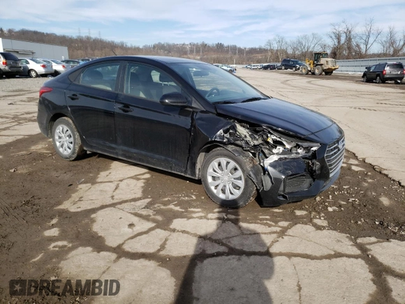 2022 Hyundai Accent SEL with VIN 3KPC24A64NE166750, listed as a Copart auction lot 39822123 with 10,520 mi miles. Bid and sale history available at carsss.com. Image 4.