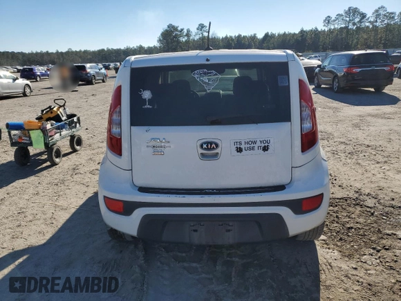 2012 Kia Soul + with VIN KNDJT2A69C7420099, listed as a Copart auction lot 87730385 with Not Provided miles and Salvage Title. Bid and sale history available at DreamBid. Image 6.