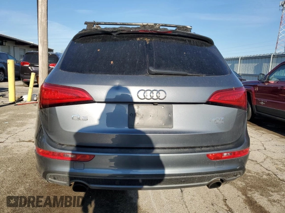 2014 Audi Q5 Prestige with VIN WA1WGAFP2EA054394, listed as a Copart auction lot 83749634 with Not provided miles and Non repairable. Bid and sale history available at DreamBid. Image 6.