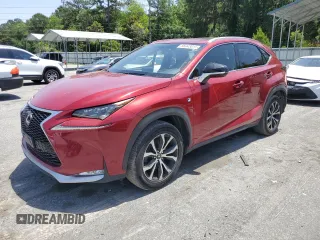 2015 Lexus NX 200t with VIN JTJBARBZ2F2021593, listed as a Copart auction lot 56943015 with 128,331 mi miles and Salvage title. Bid and sale history available at DreamBid. Image 1.