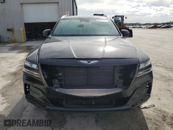 2021 Genesis GV80 with VIN KMUHB4SB1MU062943, listed as a Copart auction lot 82131414 with 36,805 mi miles and Non repairable. Bid and sale history available at DreamBid. Image 5.