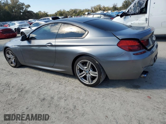 2013 BMW 6 Series 650i with VIN WBAYM9C57DDW20035, listed as a Copart auction lot 47051175 with 96,315 mi miles and Salvage Title. Bid and sale history available at carsss.com. Image 2.